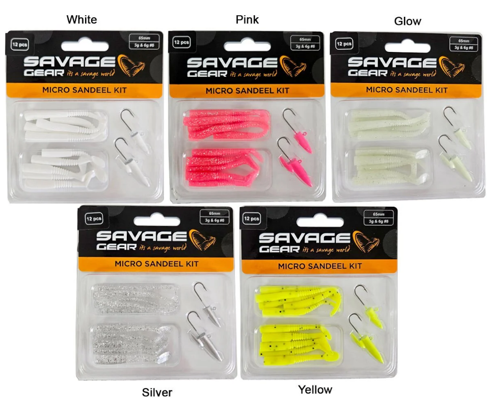Savage Gear Lrf Micro Sandeel Kit Jigheadli Silikon Yem
