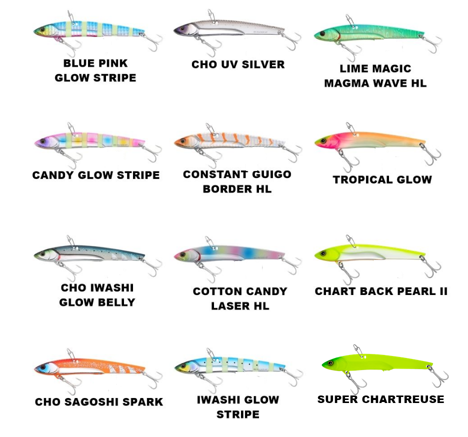 Jackall Big Backer 80 8.2cm 25.5gr Metal Vib Jig Yemi CANDY GLOW STRIPE