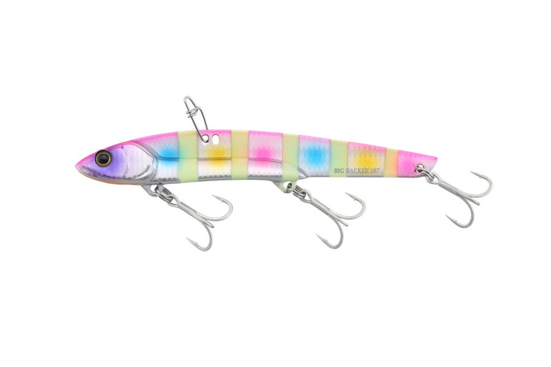 Jackall Big Backer 80 8.2cm 25.5gr Metal Vib Jig Yemi CANDY GLOW STRIPE