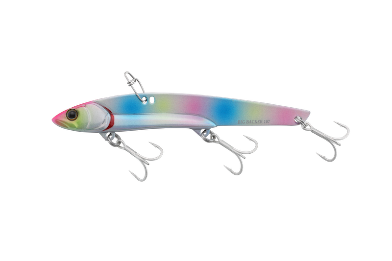 Jackall Big Backer 80 8.2cm 25.5gr Metal Vib Jig Yemi COTTON CANDY LASER HL