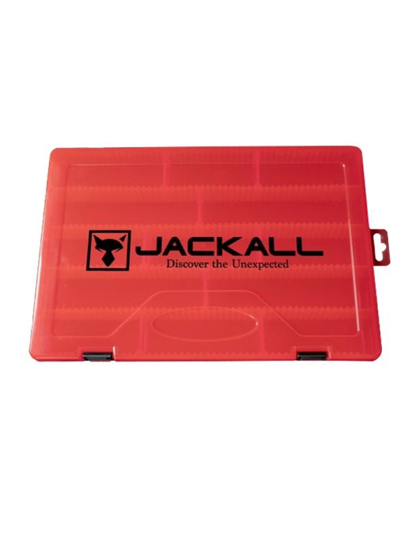 Jackall 3000D Tackle Box L Clear Red Balıkçı Kutusu