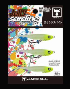 Jackall Jelly Sardine 54 5.4cm 2gr Silikon Yem PINKY JELLY GLOW