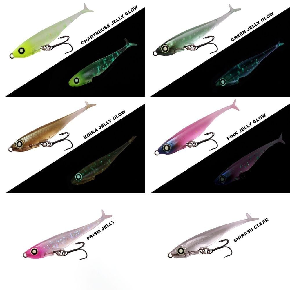 Jackall Jelly Sardine 54 5.4cm 2gr Silikon Yem GREEN JELLY GLOW