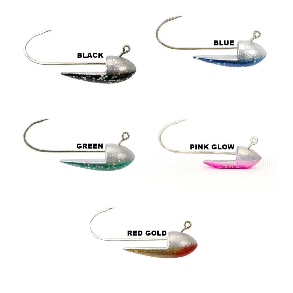 Thirty34Four Glitter Head Jig Head BLACK - 3,0 gr