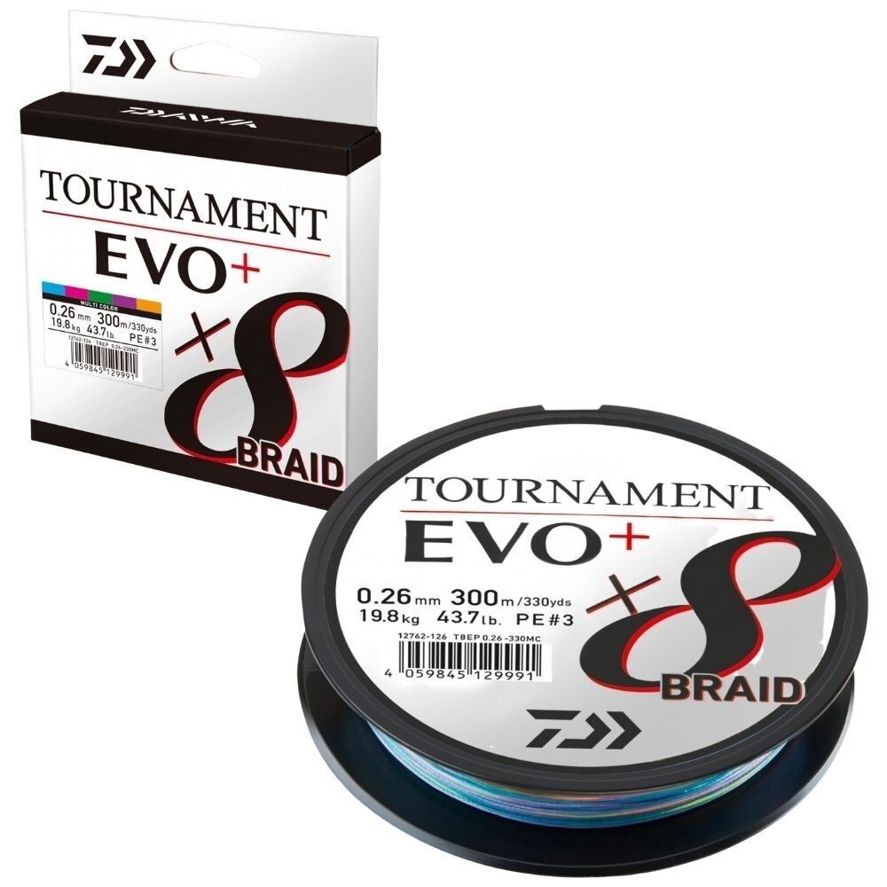 Daiwa Tournament Evo+ x8 300m Multicolor İp Misina