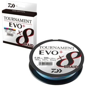 Daiwa Tournament Evo+ x8 300m Multicolor İp Misina
