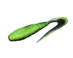 Jackall Rhythm Grub 3İnc Karides Kokulu Silikon Yem Chartreuse Back Black