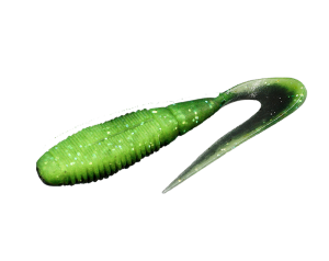 Jackall Rhythm Grub 3İnc Karides Kokulu Silikon Yem Chartreuse Back Black