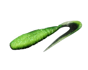 Jackall Rhythm Grub 3İnc Karides Kokulu Silikon Yem Chartreuse Back Black
