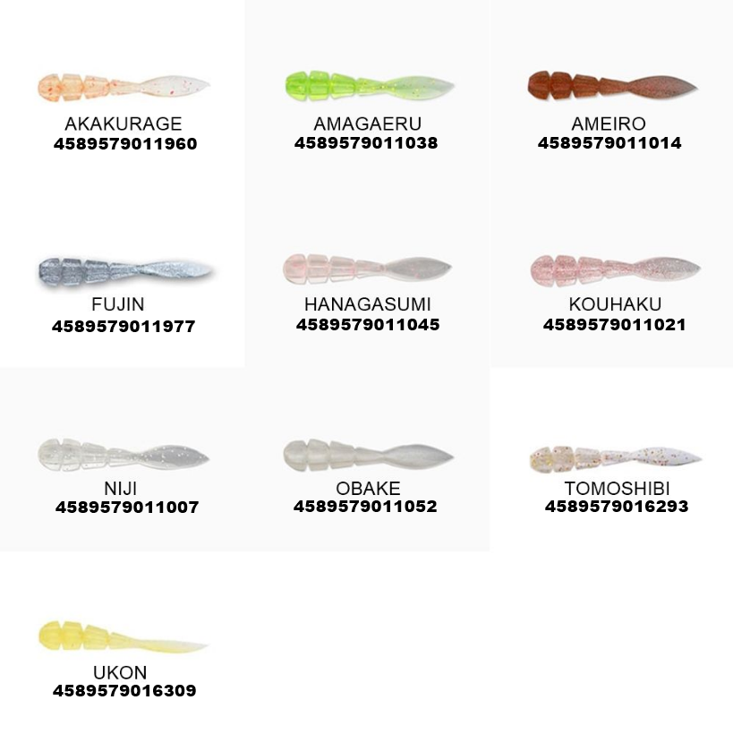 Thirty34Four Tadpole 1.6Inch 4cm Silikon Yem