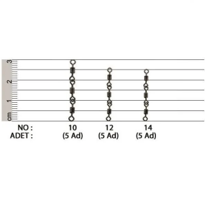 Effe Rolling Jointed Swivel Zincir Fırdöndü