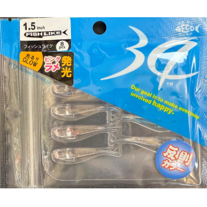 Thirty34Four Fishlike 1.5Inch 3.8cm Silikon Yem HANACHIRASHI
