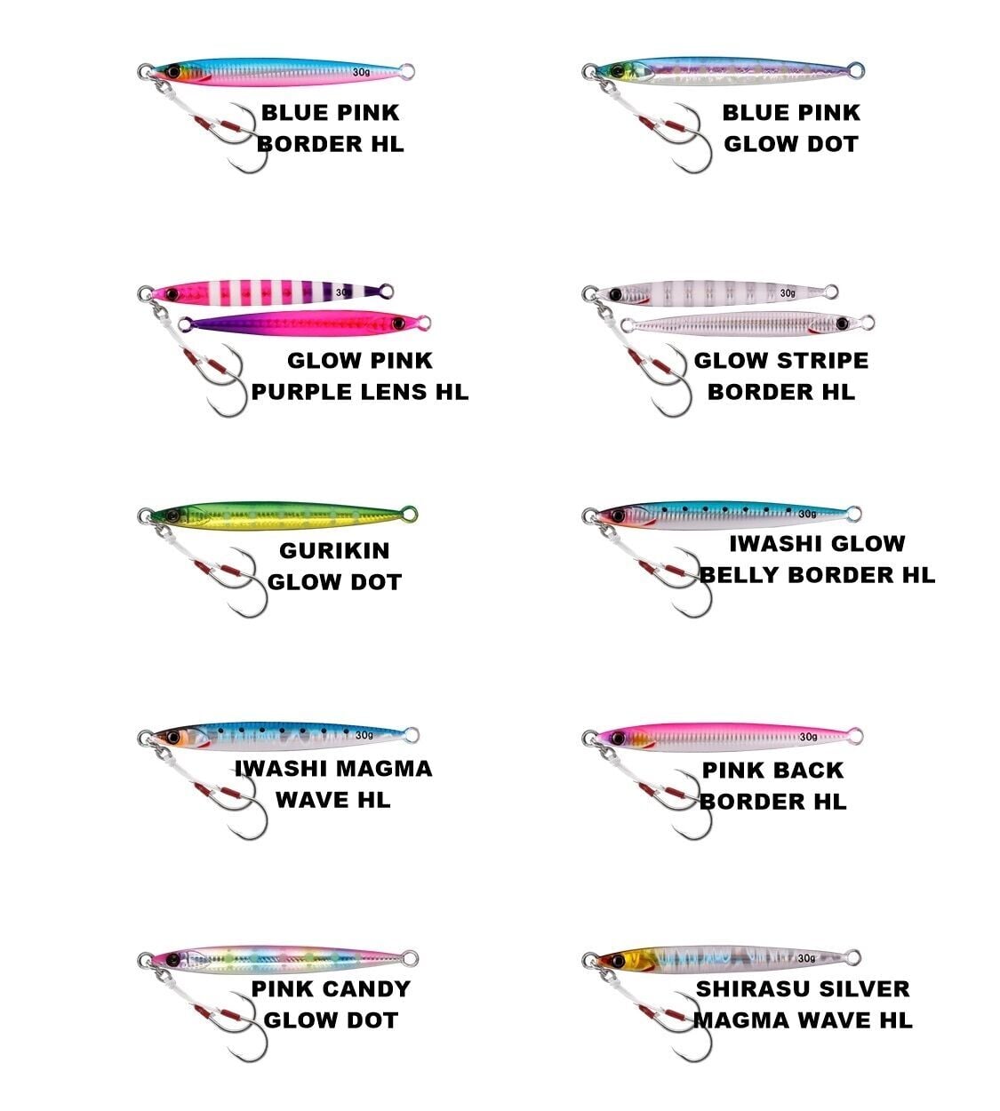 Jackall Big Backer Jig Slide Stick 6.7cm 15gr Jig Yemi GLOW STRIPE BORDER HL