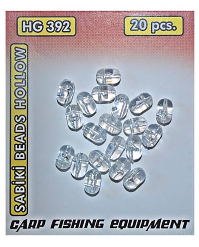 Effe Sabiki Beads Hollow HG392 L 20 adet Dört Delikli Boncuk