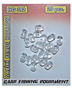 Effe Sabiki Beads Hollow HG392 L 20 adet Dört Delikli Boncuk