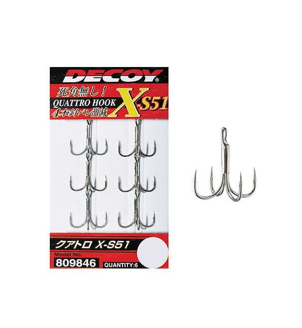 Decoy Quattro Hook XS-51 Dörtlü İğne