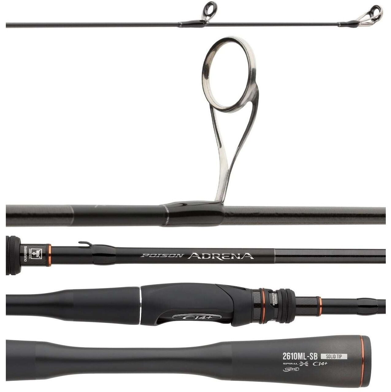 Shimano Kamış Poison Adrena Spinning 266L2 1,98m 6'6'' 3-10g 2pc
