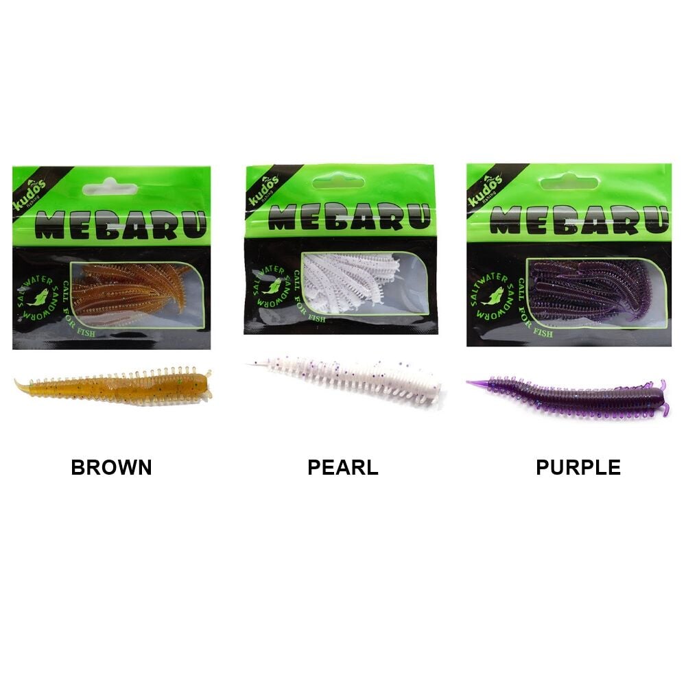 Kudos Mebaru Worm 4cm 15 adet Silikon Yem