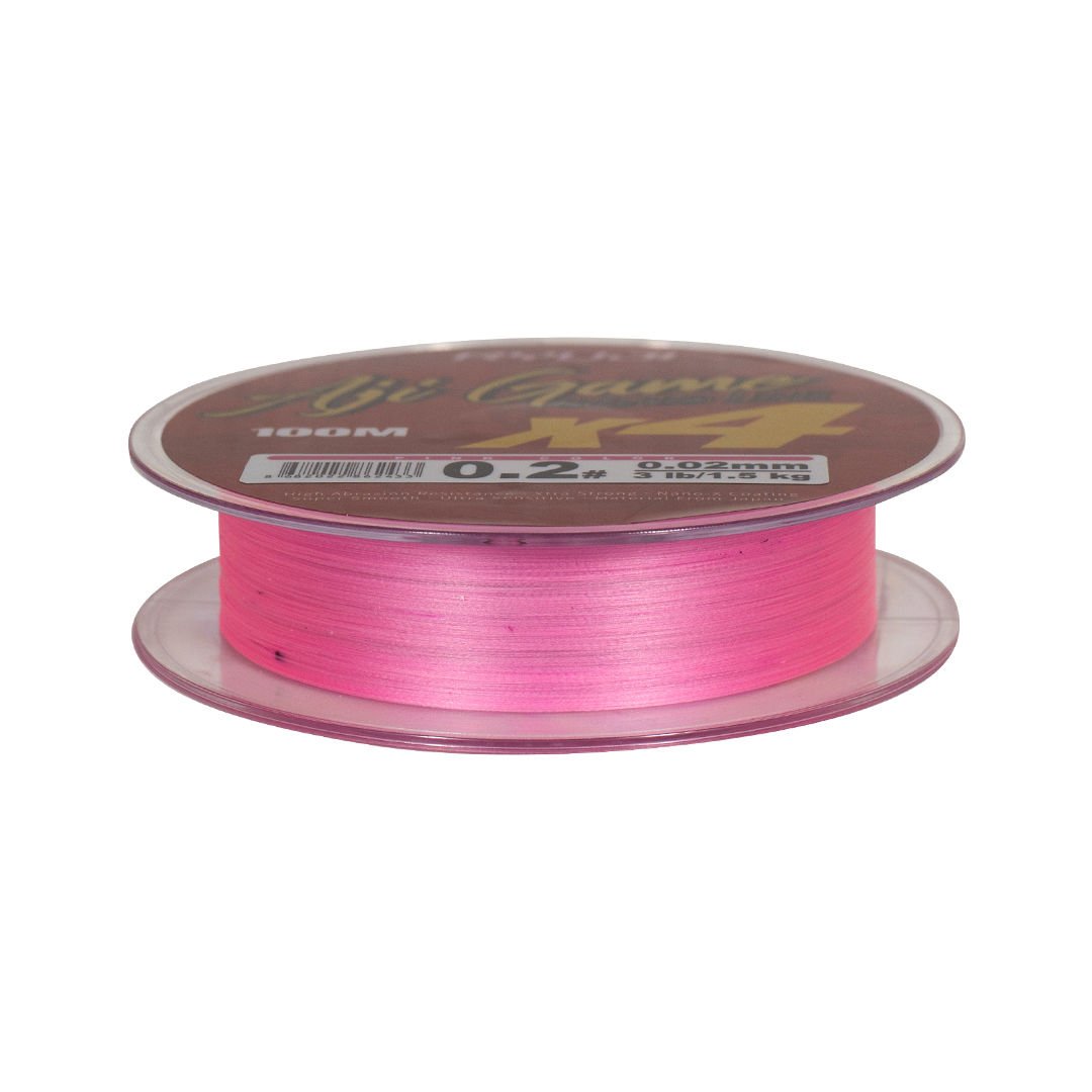 Ryuji Aji Game 4x 100m Pink İp Misina 0.02MM