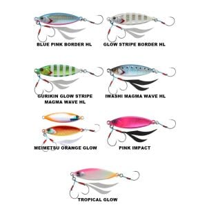 Jackall Flag Trap Leaf 40gr Jig Yemi GLOW STRIPE BORDER HL