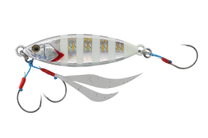 Jackall Flag Trap Leaf 40gr Jig Yemi GLOW STRIPE BORDER HL