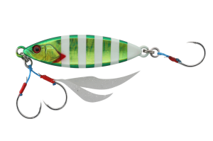 Jackall Flag Trap Leaf 40gr Jig Yemi GLOW STRIPE BORDER HL
