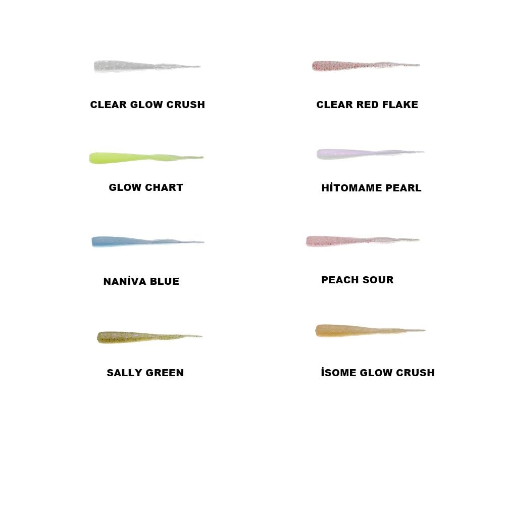 Jackall Peke Tail Tide Pepper 2'' 5cm Silikon Yem