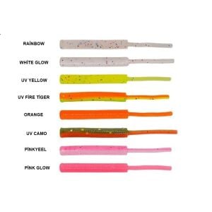 Effe Baby Worm 52mm 12pcs Kokulu Silikon Yem