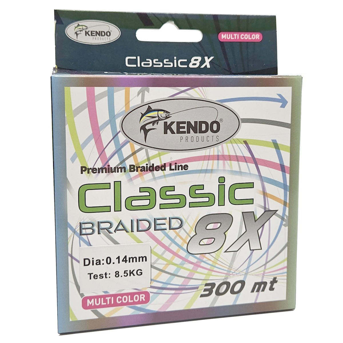 Kendo Classic 8X 300m Multicolor Örgü 0.14mm İp Misina