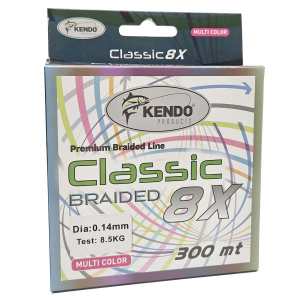 Kendo Classic 8X 300m Multicolor Örgü 0.14mm İp Misina