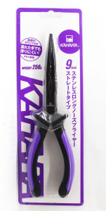 Kahara Pliers Stainless Needle Nose Straight Jaws 9 Inch (3370)